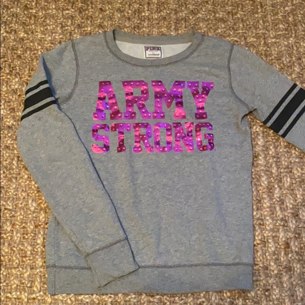 Pink/Victoria Secret Army Strong Sweatshirt